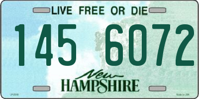 NH license plate 1456072