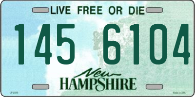 NH license plate 1456104