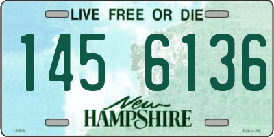 NH license plate 1456136