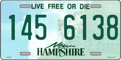 NH license plate 1456138