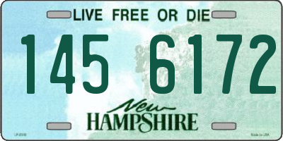 NH license plate 1456172