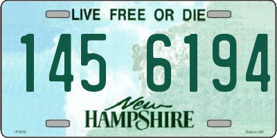 NH license plate 1456194
