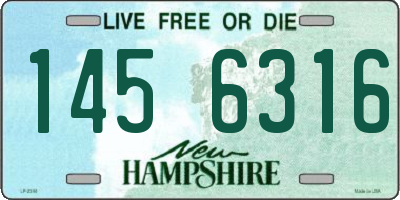 NH license plate 1456316