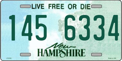 NH license plate 1456334