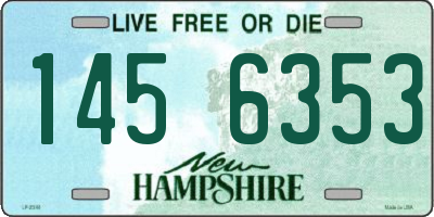 NH license plate 1456353