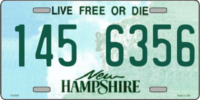 NH license plate 1456356