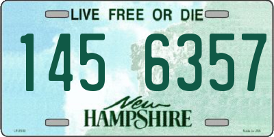 NH license plate 1456357