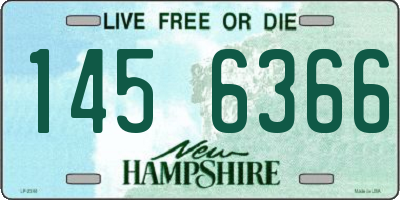 NH license plate 1456366