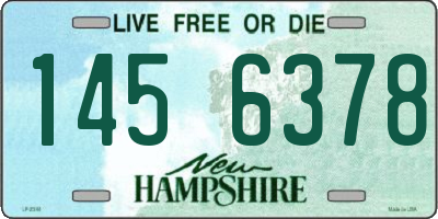 NH license plate 1456378