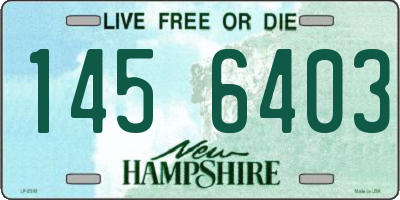 NH license plate 1456403