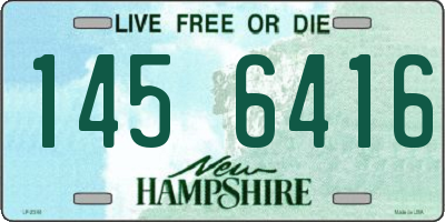 NH license plate 1456416