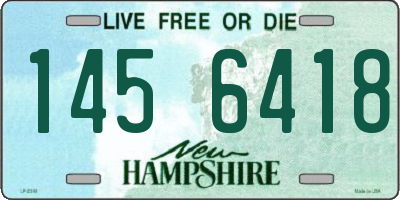 NH license plate 1456418