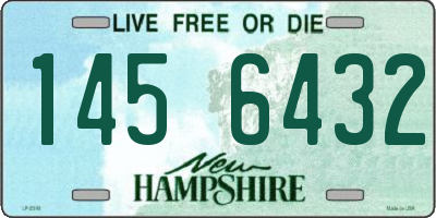 NH license plate 1456432