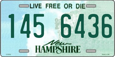 NH license plate 1456436