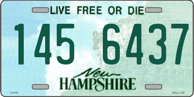 NH license plate 1456437