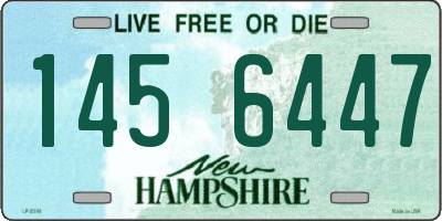 NH license plate 1456447