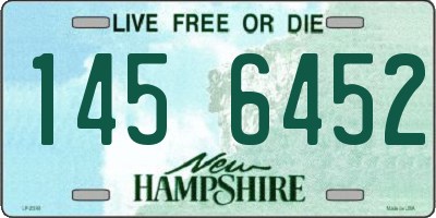 NH license plate 1456452