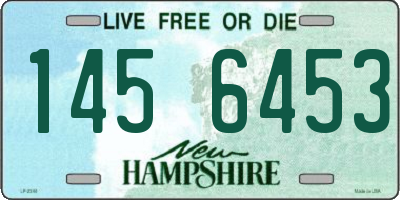 NH license plate 1456453