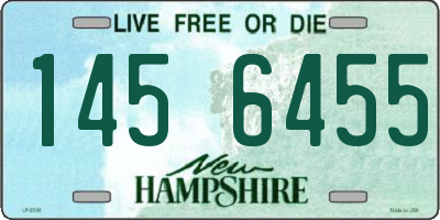 NH license plate 1456455