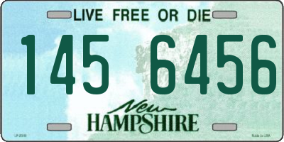 NH license plate 1456456