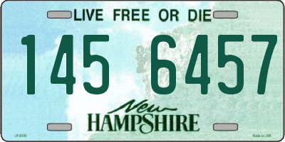 NH license plate 1456457