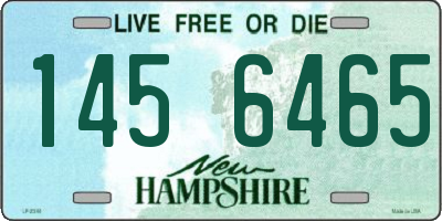 NH license plate 1456465