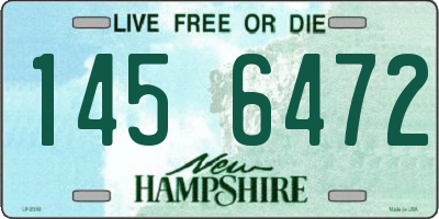 NH license plate 1456472