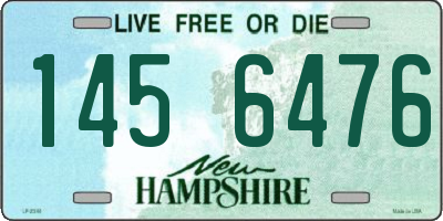 NH license plate 1456476