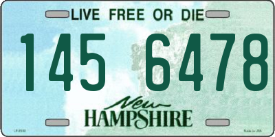 NH license plate 1456478