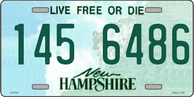 NH license plate 1456486