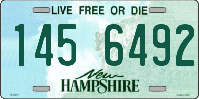 NH license plate 1456492