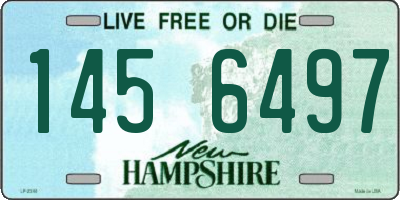 NH license plate 1456497