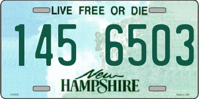 NH license plate 1456503