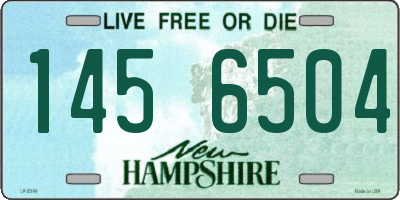 NH license plate 1456504
