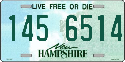 NH license plate 1456514