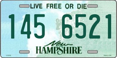 NH license plate 1456521