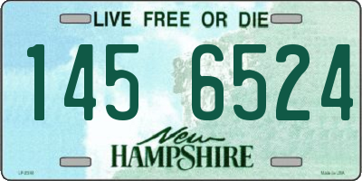 NH license plate 1456524