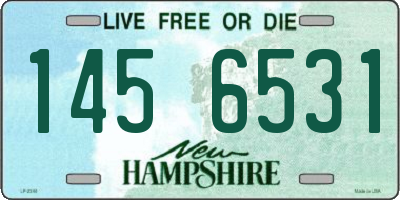 NH license plate 1456531