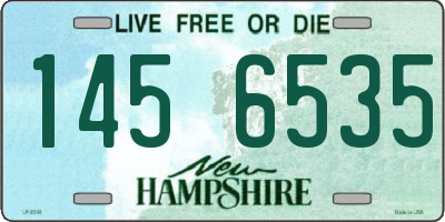 NH license plate 1456535