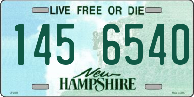 NH license plate 1456540