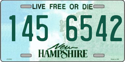 NH license plate 1456542