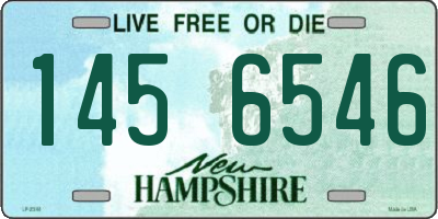 NH license plate 1456546
