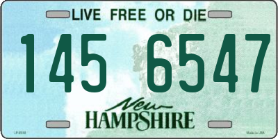 NH license plate 1456547