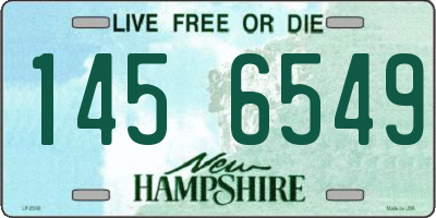 NH license plate 1456549