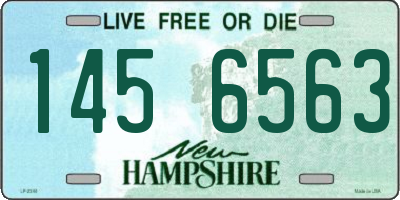 NH license plate 1456563