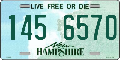 NH license plate 1456570