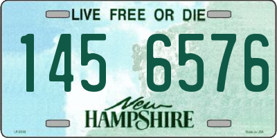 NH license plate 1456576