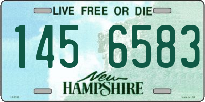 NH license plate 1456583