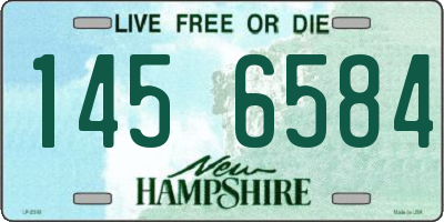 NH license plate 1456584
