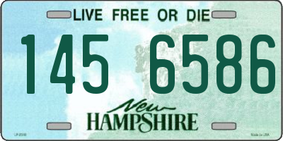 NH license plate 1456586